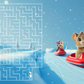 Free Printable 5 Mazes Pack - Sled to HamstyLand